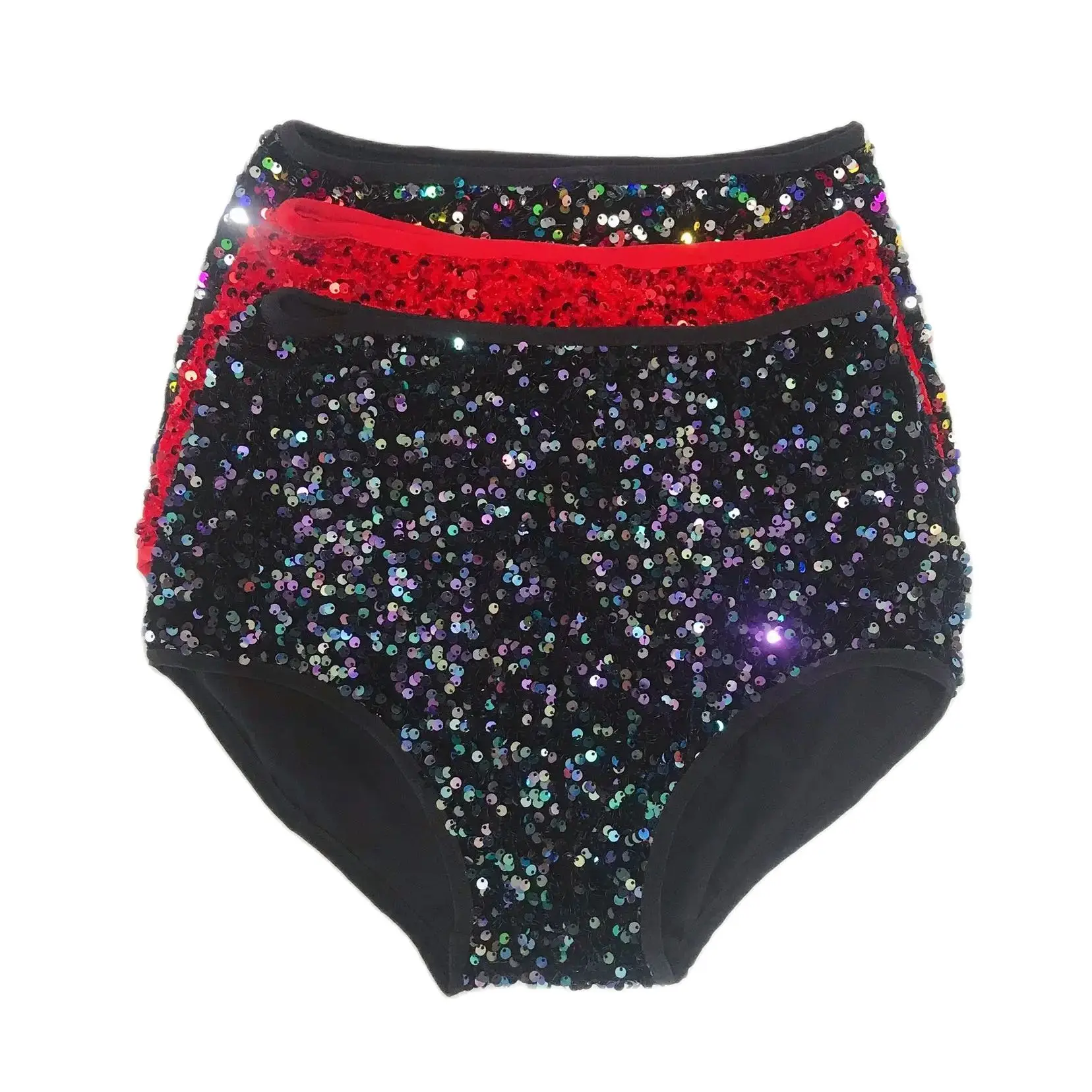 

Nightclub Bar Singer Gogo Dance Team DS Lead Dance Costume Stage Effect Super Shiny Piece In The Waist Bag Hip Shorts Sexy Women