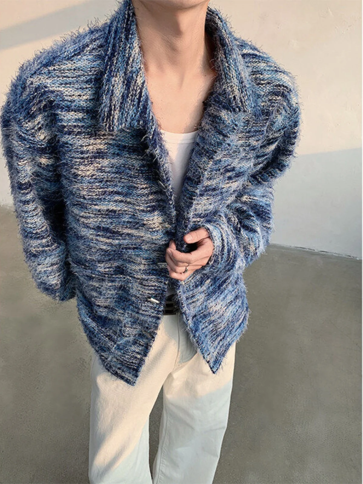 

Весна 2025: Мужская куртка-рубашка с подплечниками, длинным рукавом, в американском ретро-стиле, высококачественная, молодежная, трендовая, из полиэфирного волокна