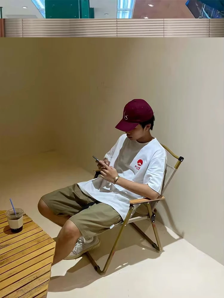 2026 Vintage Oversized Graphic T‑Shirt For Adults Kids Minimal Mountain Emblem Small Logo Art Loose Short Sleeve Street Tee