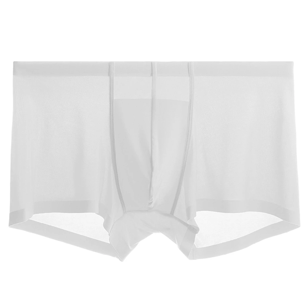Men\\\\\\\'s Ultra-Thin Seamless Boxer Shorts Trunks Underwear Quick Dry Breathable Fabric for Daily Wear Size L to 3XL