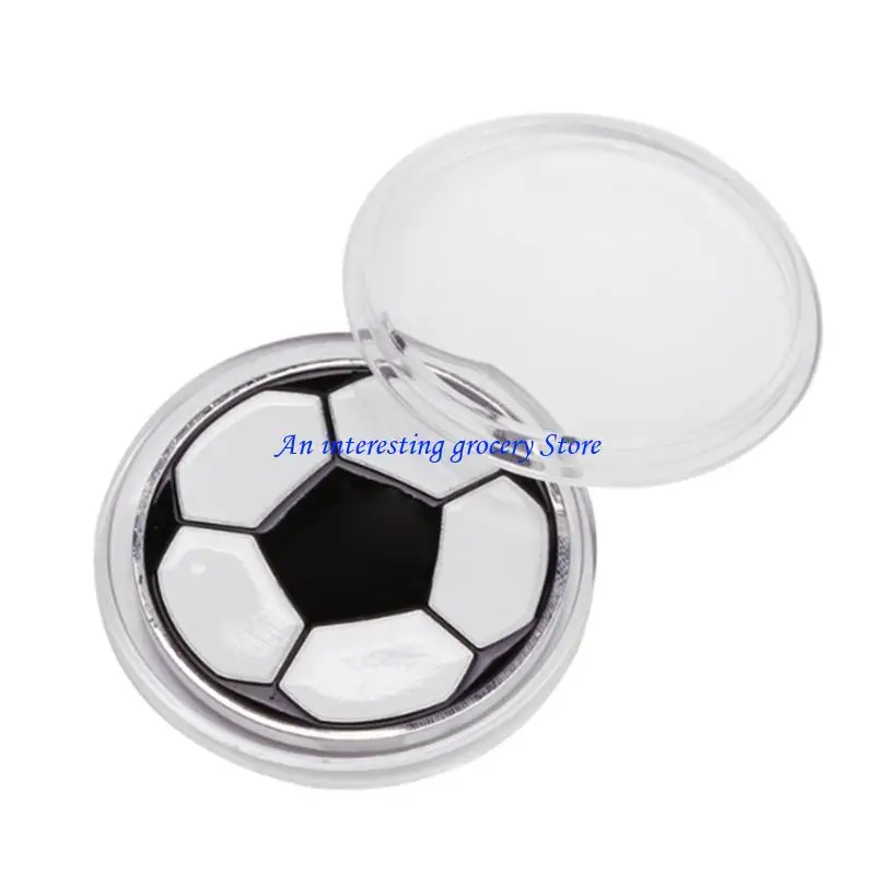 

652D Football Referee Judge Flipping Coin Pick Soccer Toss Coin for Kids Adults