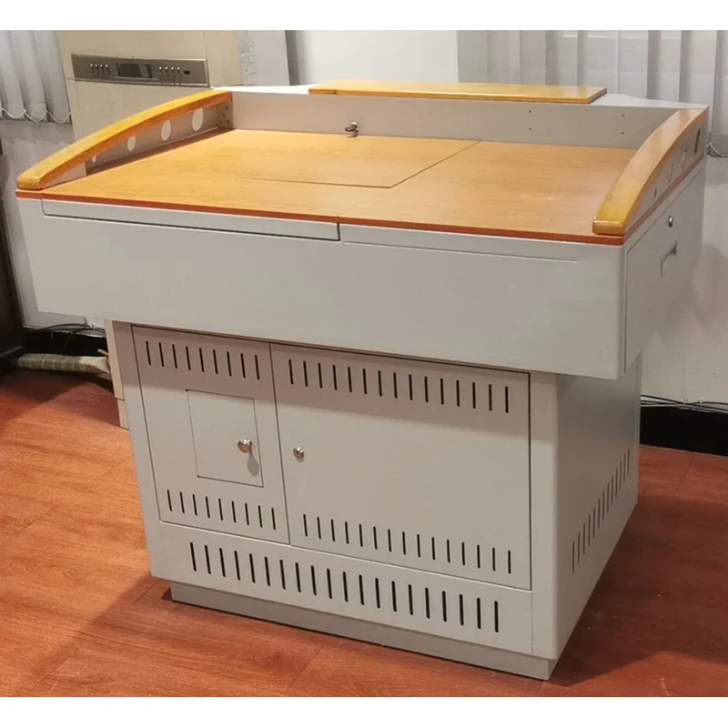 

Multimedia podium Steel multi-functional teacher lectern School central control teacher lectern table