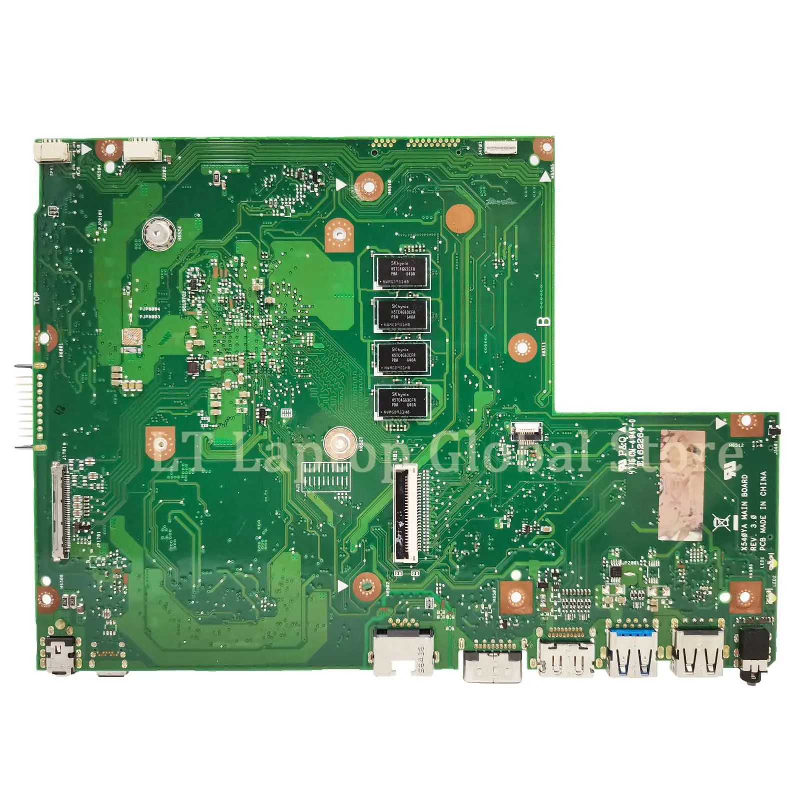 X540YA Mainboard For ASUS Vivobook R540YA F540YA A540YA D540YA laptop motherboard With E1 E2 A6-7310 A8-7410U 2G/4G/8G-RAM