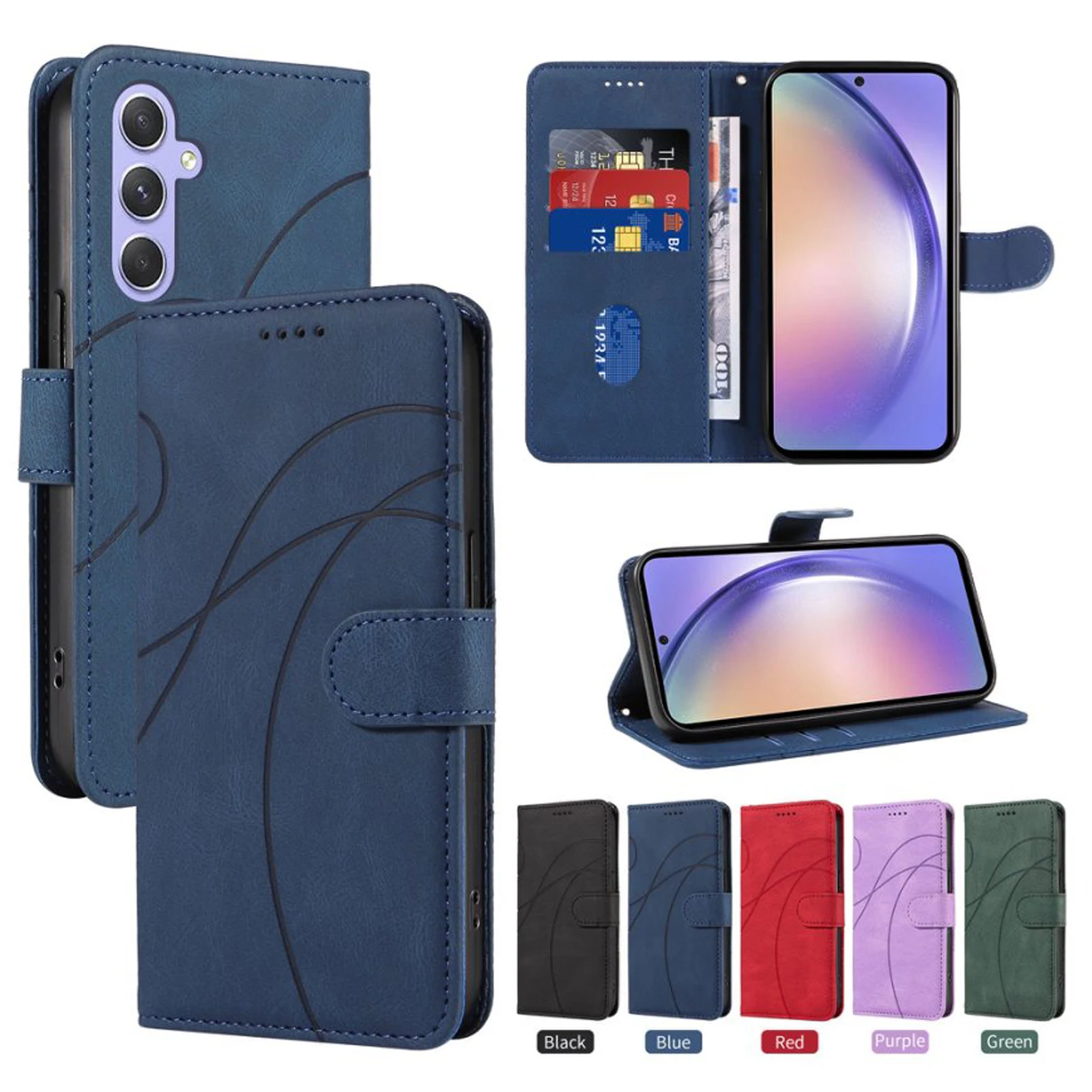 

Magnetic Leather Case Protect Cover For Samsung Galaxy S30 Ultra S25 Edge 5G S24 Plus S23 FE S22 Pro S21 S20 Lite Phone Wallet
