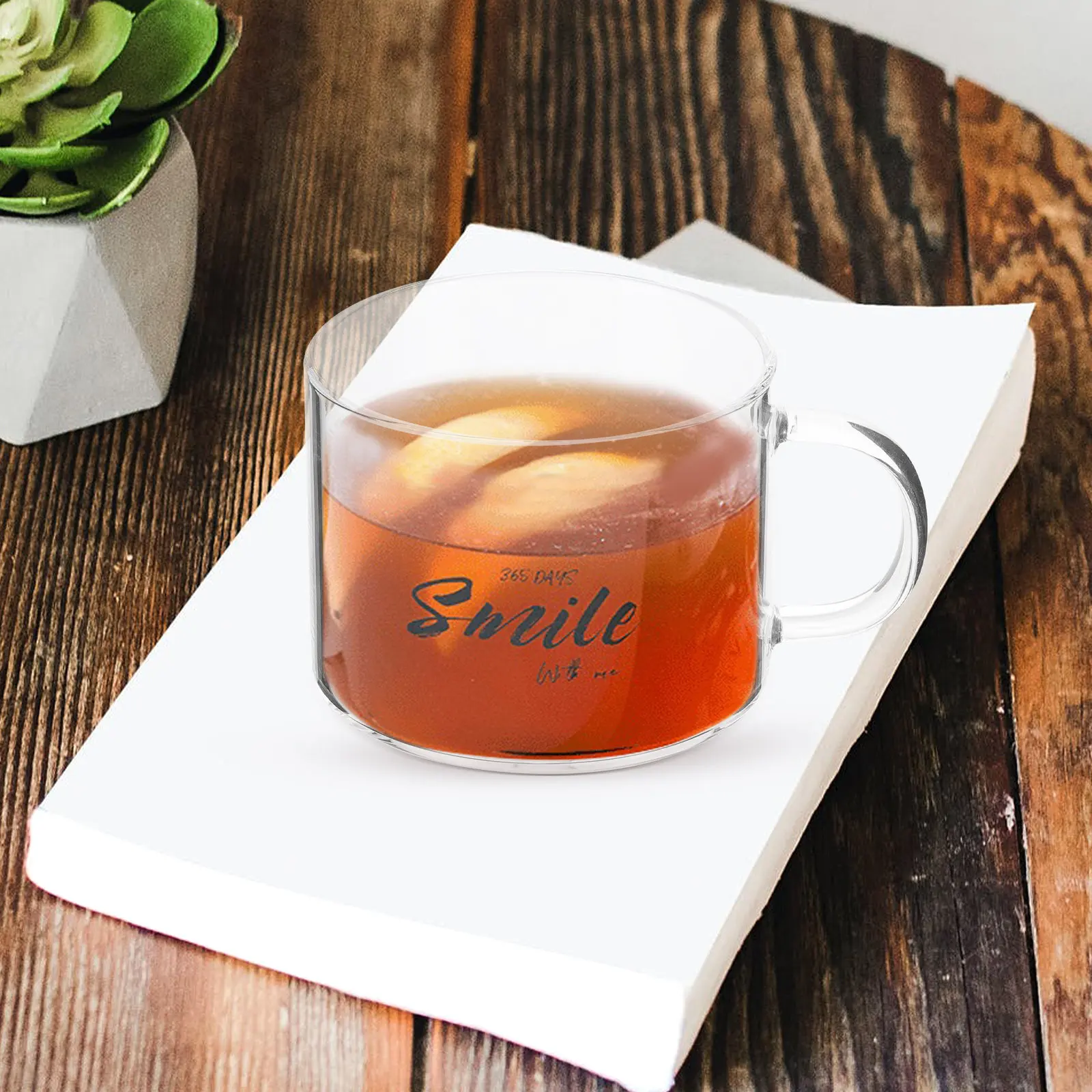

Large Glass Coffee Mug Wide Mouth Coffee Cup Handle Heat Resistant Hot Cold Drink Cup Suitable for Daily Use Office Restaurant