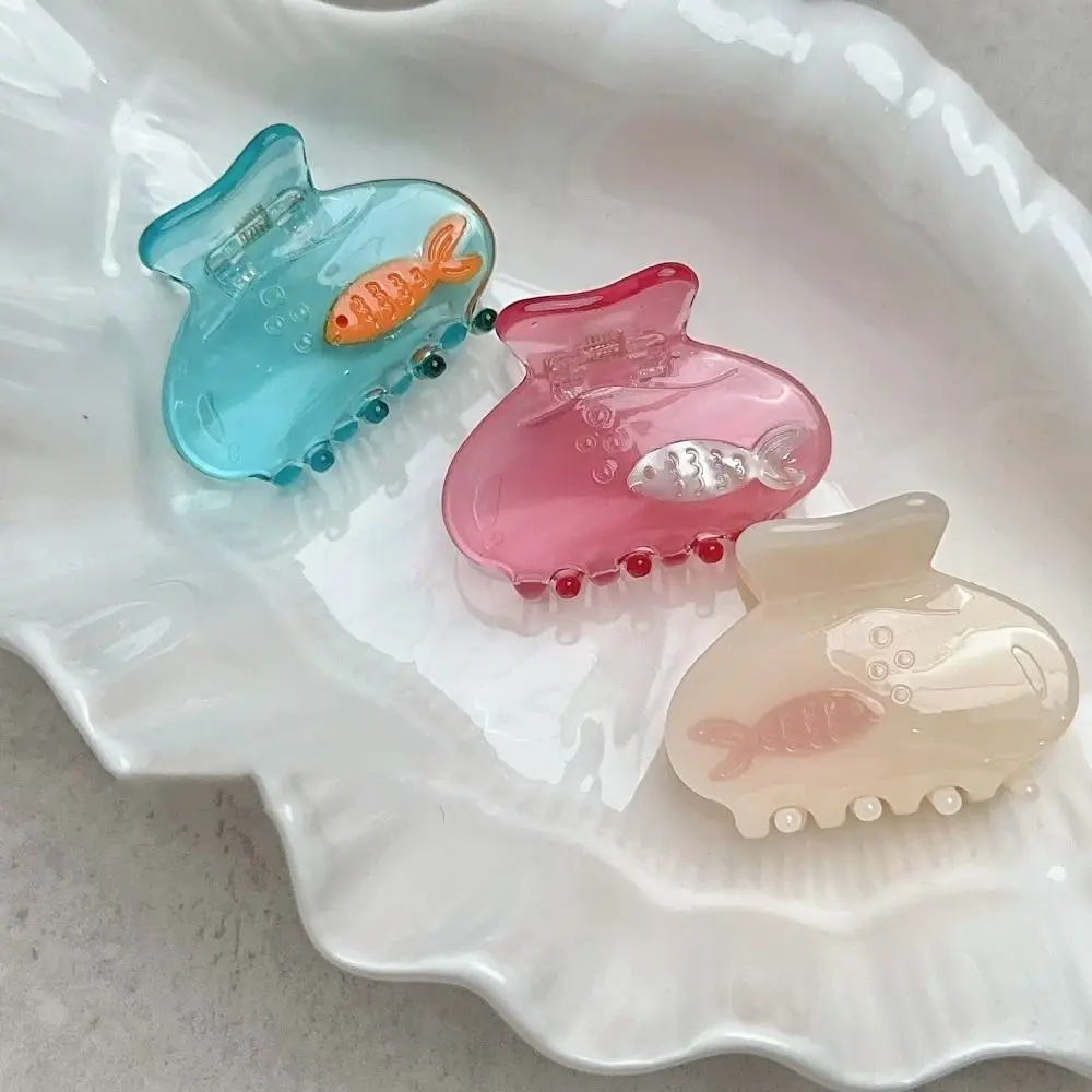 New Cute Korean Goldfish Shark Clip Acetate Fiber Sweet Hair Accessories Colorful Hair Clamps Hair Clip