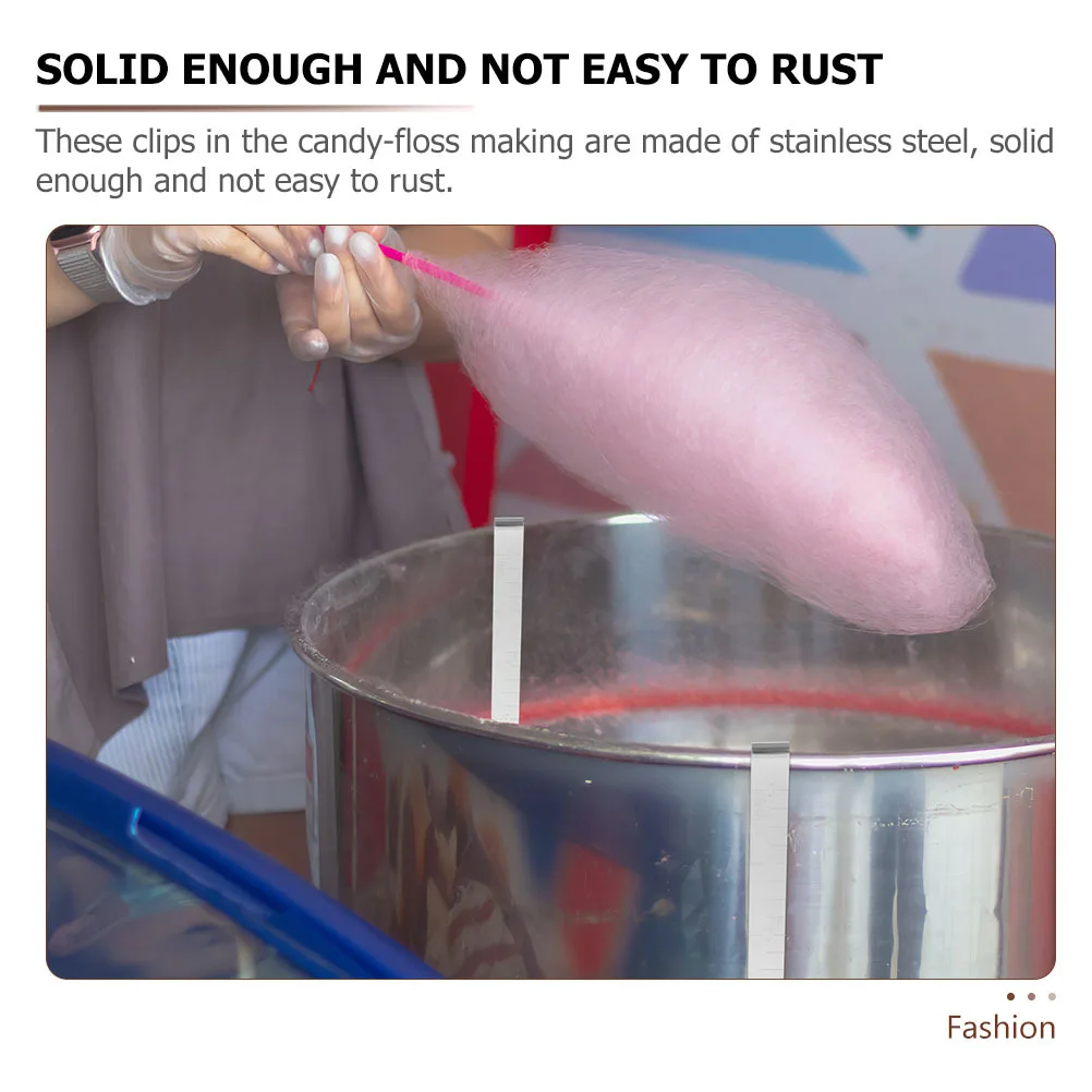 

20Pcs Marshmallow Mesh Clip Stainless Steel Candy-Floss Machine Clamp Stabilizer Sugar Mesh Accessories Marshmallow Stabilizer
