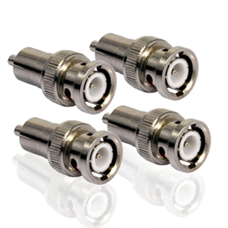 10x BNC male to RCA male connector Adapter Video Cable for cctv cameras