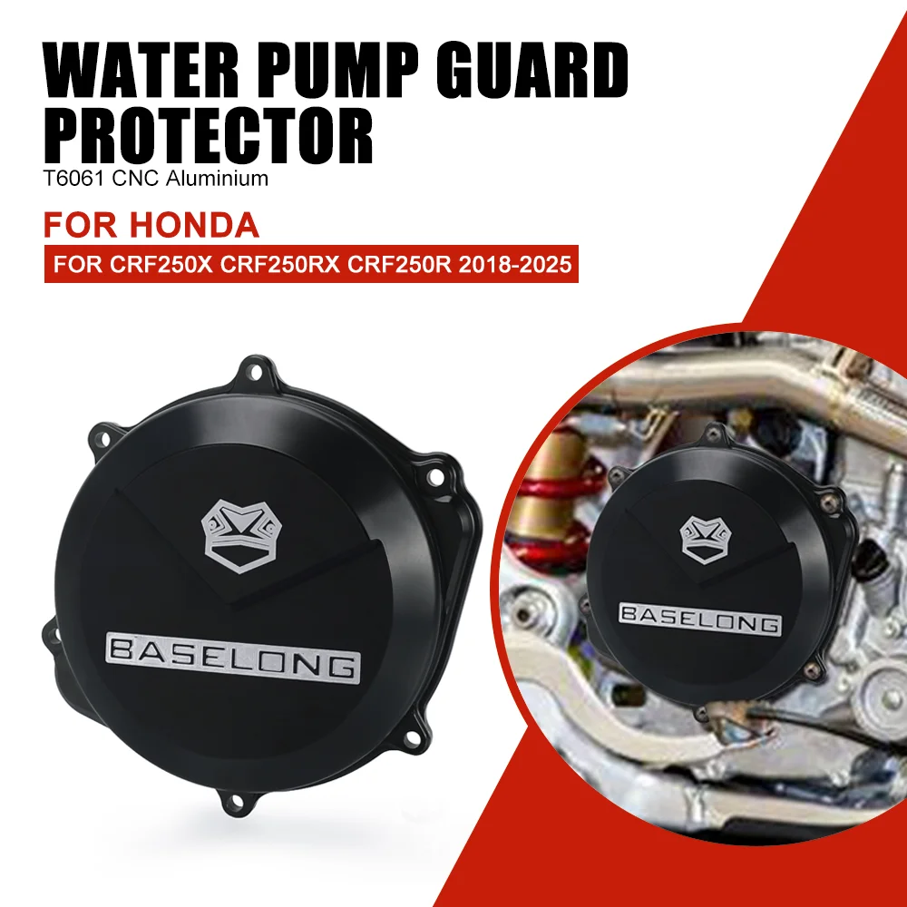 

Engine Protector Billetproof Clutch Cover Water Pump Guard For Honda CRF250X CRF250RX 2018 2020 2021 2022 2023 2024 2025 CRF250R