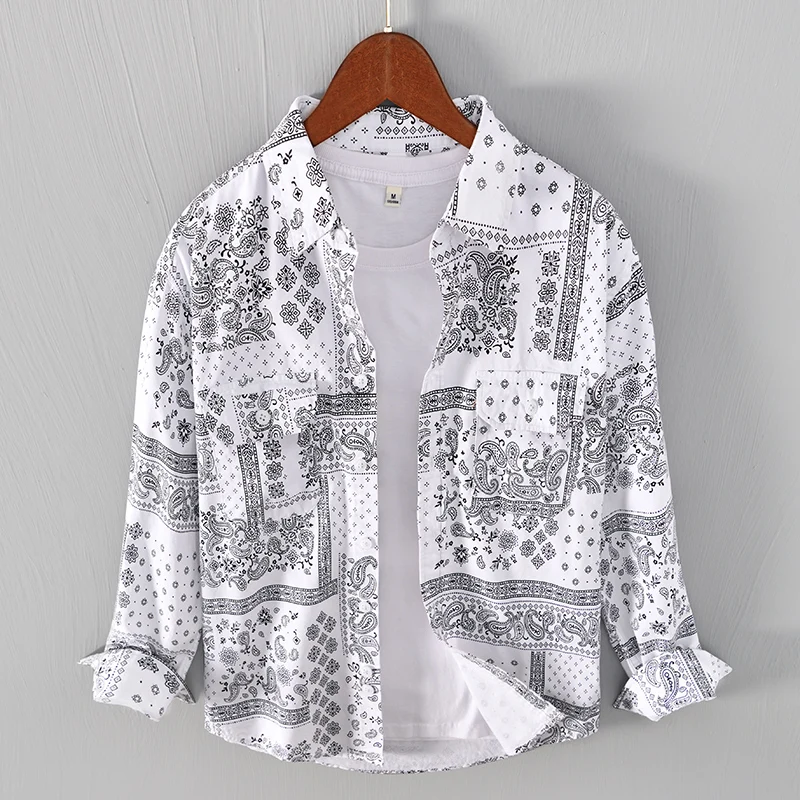 

New Designer Italy Style Quality Cotton Shirts For Men Fashion Comfortable Long-sleeve Tops Clothing Plus Size Camisa Masculina