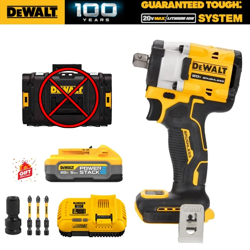 DeWalt-コードレスインパクトレンチ,リチウムバッテリーキット,プロの電動工具,ブラシレス, 1/2 \