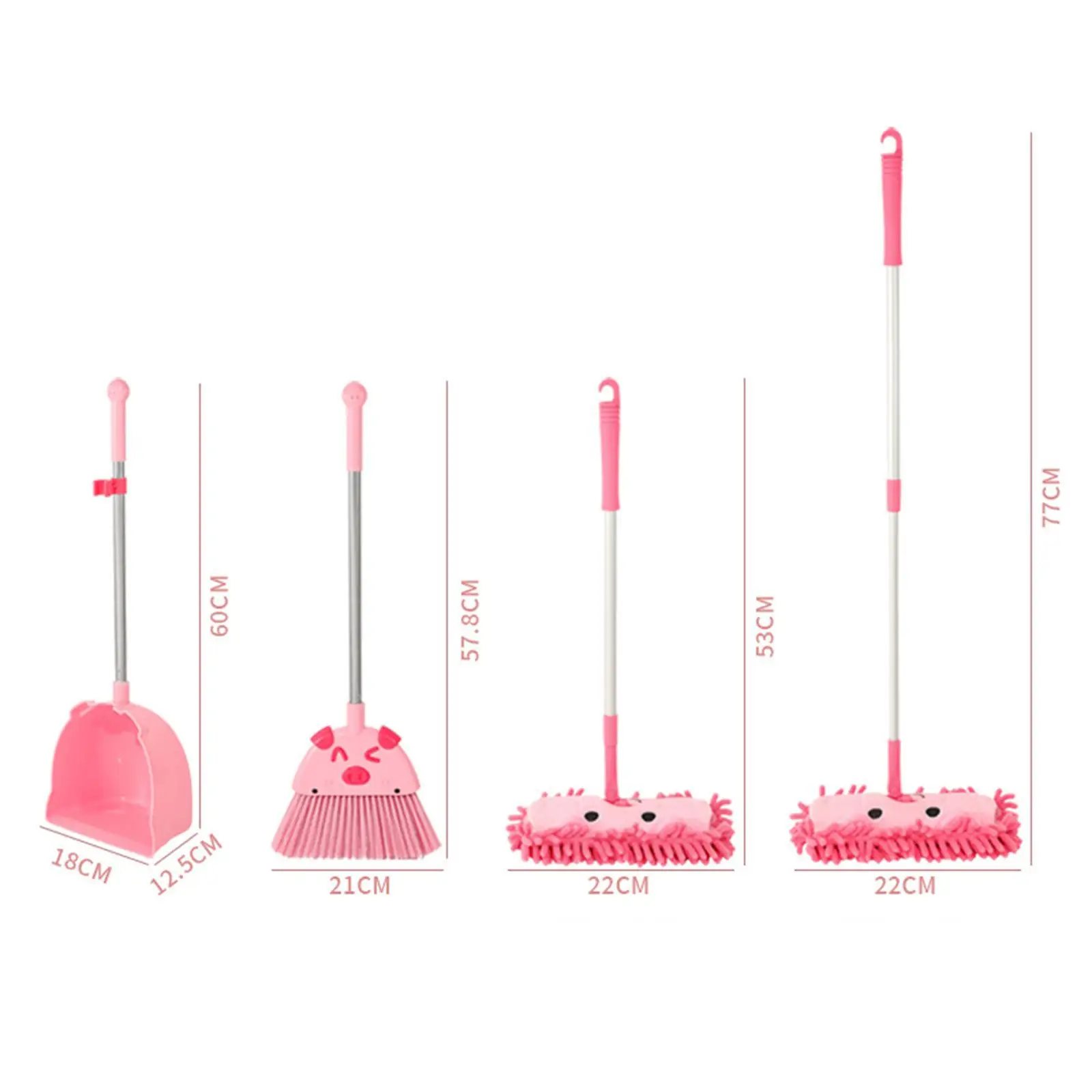 Kids Cleaning Toy Set Toddlers Broom Set Little Housekeeping Helper Set for Kindergarten Preschool