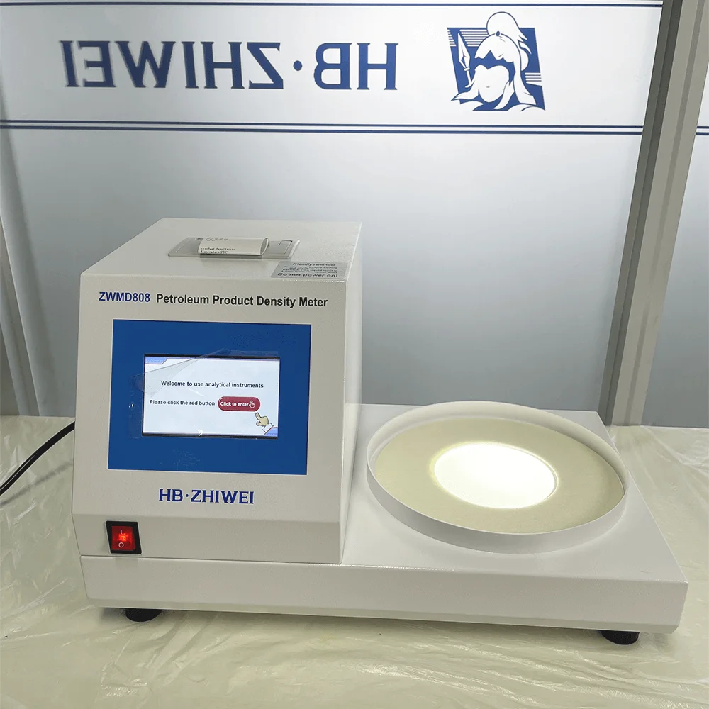 ZWMD80 High Precision 0.02C Electronic Petroleum Density Meter LCD Screen 3-Hole Thermostatic Bath PT100 Sensor IP55 Protection