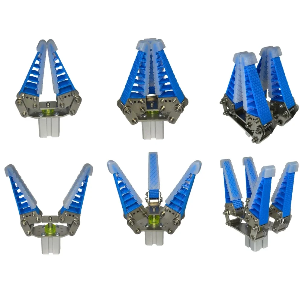 0.7-1.2kg Load Flexible Soft Robot Arm Claw Bionic Mechanical Finger Fruit Sorting Gripper Grab Adaptive Pneumatic Electric Hand