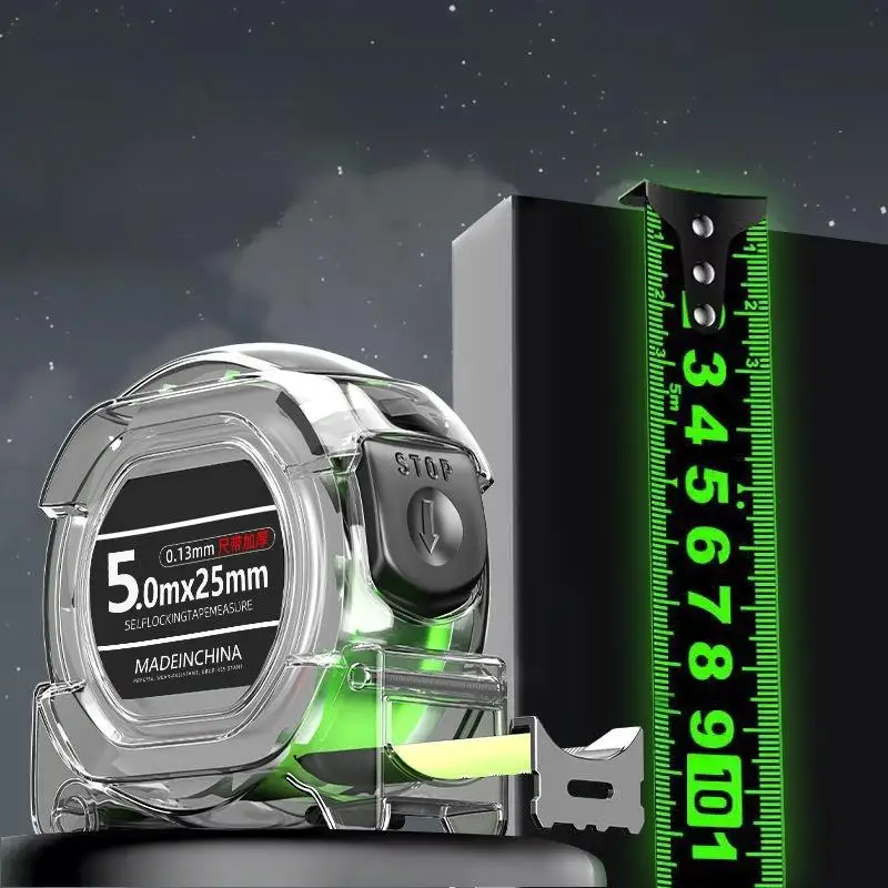 Fluorescent Waterproof Tape Measure Thickened Accurate Scale 3/5/7/7.5/10M for Construction Site Carpenter Household Measuremen