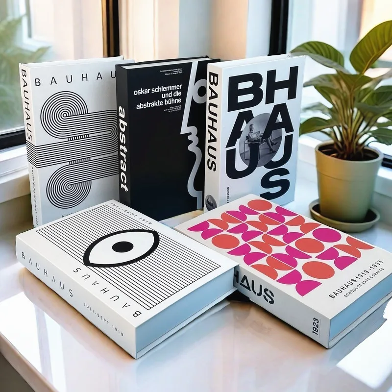 Bauhaus Fake Books For Decoration Luxury Home Decorative Book Storage Box Abstract Coffee Table Books Room Decor Matisse Boho