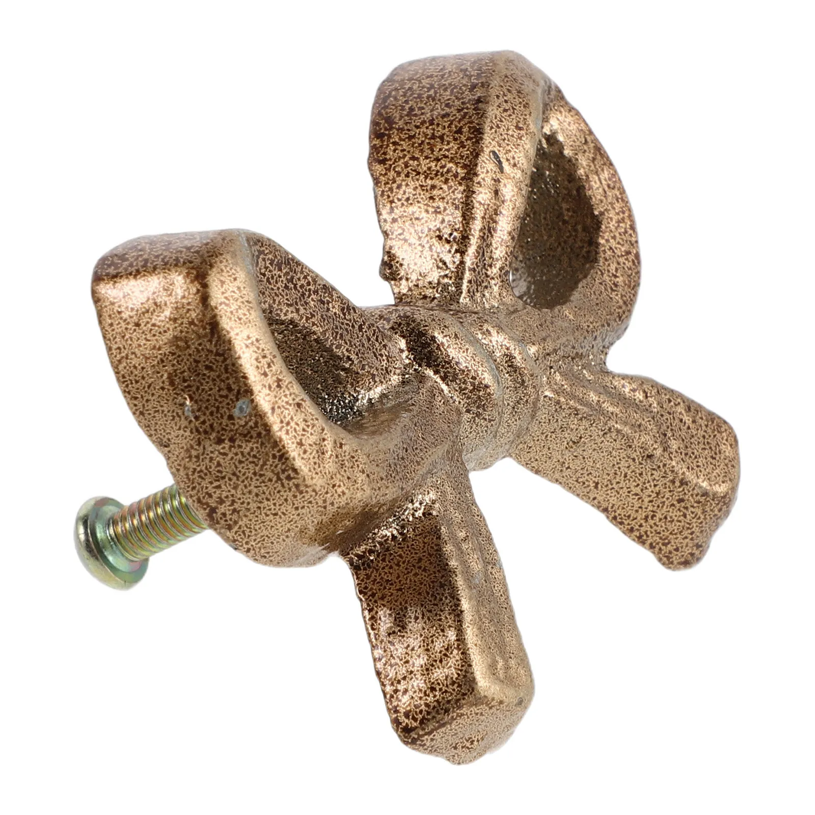 Bow Shape Cabinet Knobs Metal Bow Drawer Pulls Scratch Resistant Vintage Dresser Handles Decorative Bowknot Knobs for Kitchen