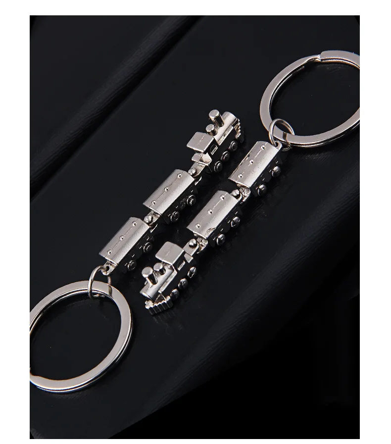 New small train Key chain Men  Women Charm train Metal keychin cute Car  key Ring Best gift jewelry