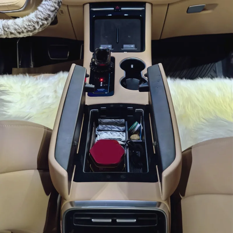 

Car Storage Box For Seres 5 M5 AITO M5 2022 2023 2024 Car Central Armrest Storage Box Organizer Tray Dedicated Car Accessorie