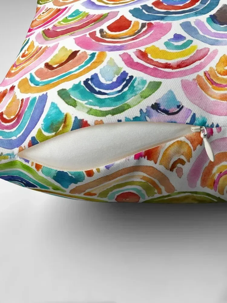 STRANGEBOW Rainbow Scallop Deep Throw Pillow Cushions For Decorative Sofa Sofa Covers pillow