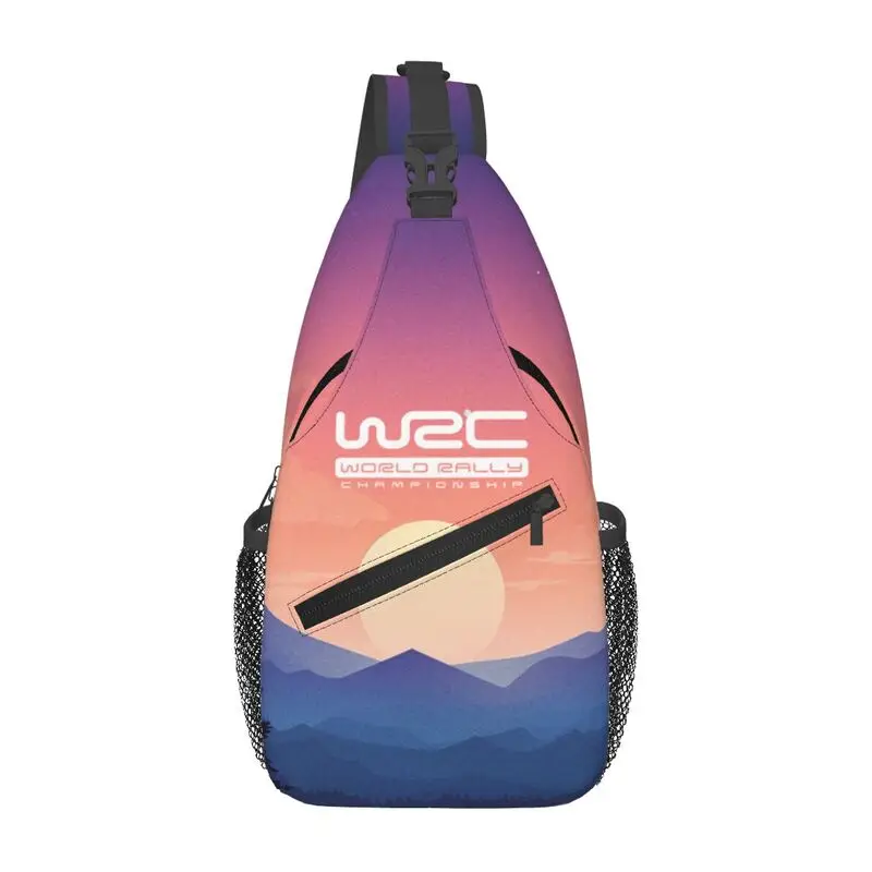 

WRC Sling Chest Crossbody Bag Men Casual Racing Car Game Shoulder Backpack for Traveling