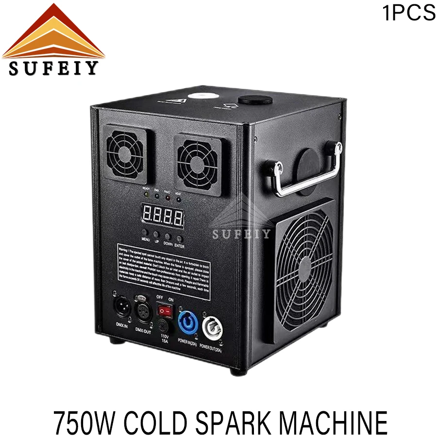 1PCS 750W Cold Sparks Machine Sparkler Wedding Fireworks Cold Spark Machine Indoor Outdoor Dj Party Machine Effect For Chrismas