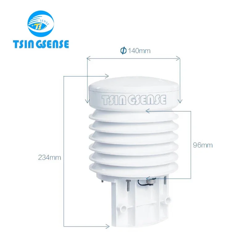 WTS201automatic weather station integrated air temperature and humidity sensor RS485 output