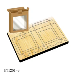Candy Box Cutting dies - New Die Cutting And Wooden Mold,HT1251 Suitable For Common Die Cutting Machines On The Market.