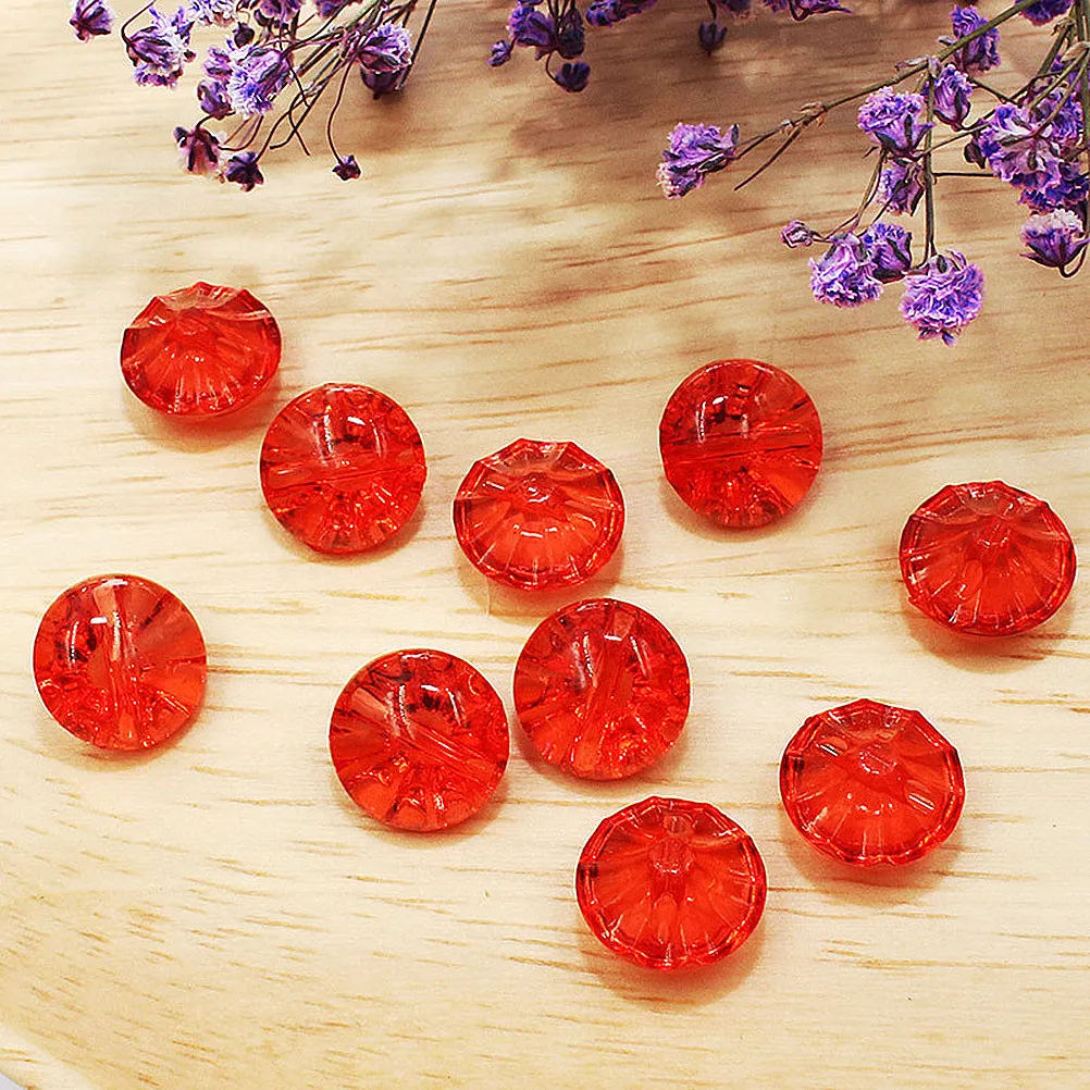 50Pcs Crystal Buttons Safe Eco Friendly Fine Workmanship Buttons for Coats Sweaters Clothes Shoes Windbreakers