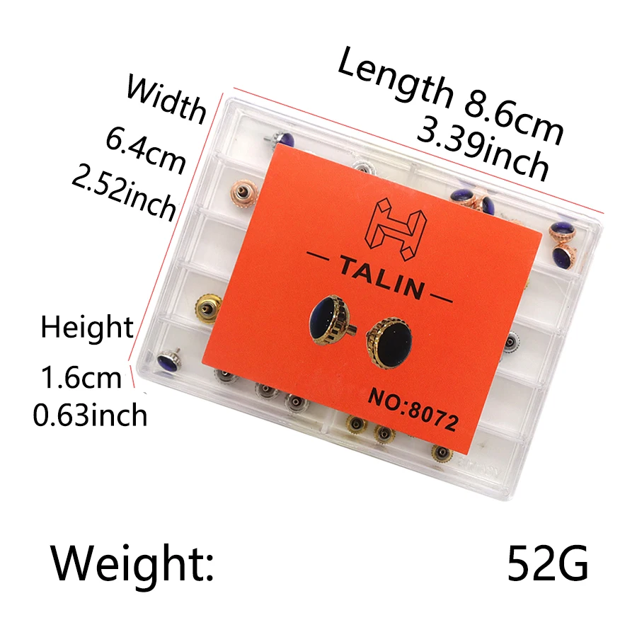 Ремонт аксессуаров для часов, корона серии синих воздушных шаров, кварцевая механическая головка в штучной упаковке, длинная плоская трубка