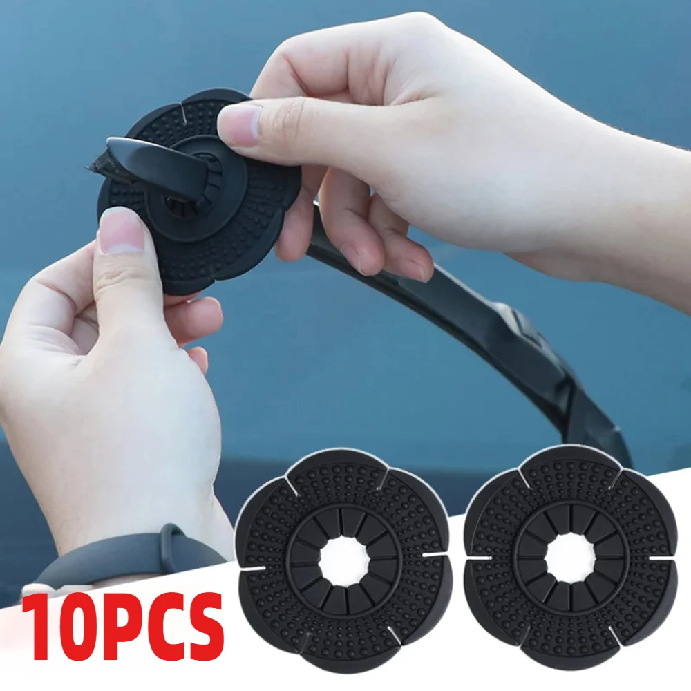 10PCS LOT Vehicle Accessories Windshield Wiper Arm Protector Dustproof Blades Auto Silicone Pad Prevent Leaves Debris Covers Aut