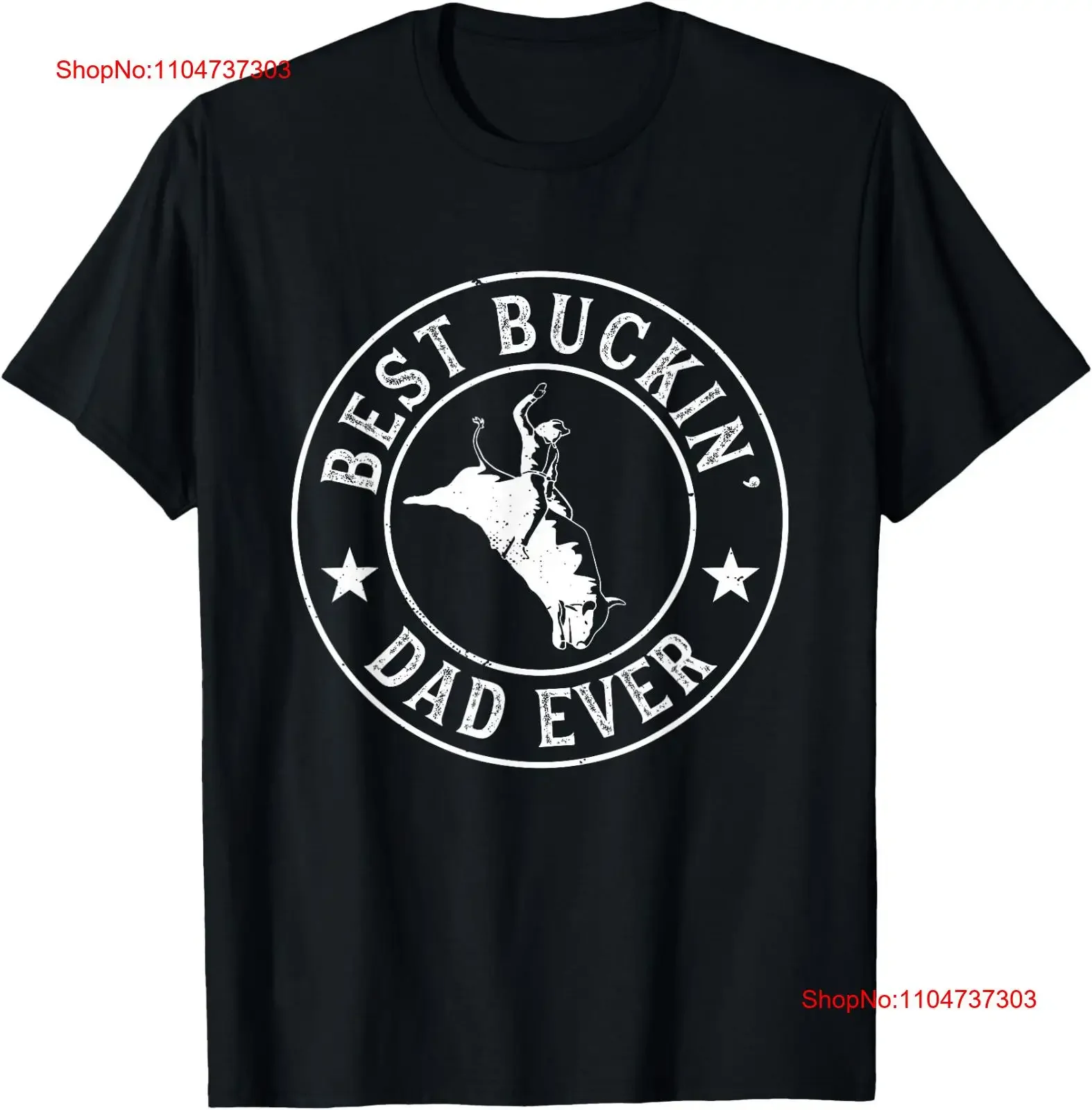 La mejor camiseta divertida Buckin Dad Ever Cowboy Bull Riding Rodeo talla S 4XL ropa de diseñador lavada vintage ropa de calle Unisex para hombre