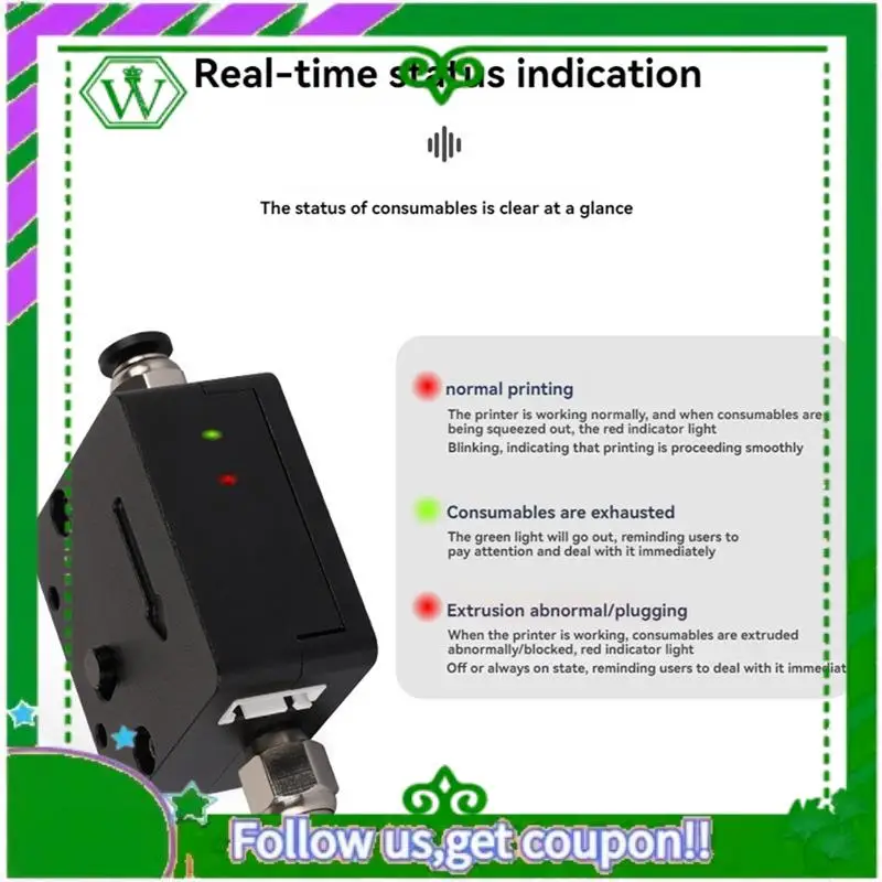 كاشف خيوط ذكي موثوق به كسر خيوط عالي الدقة/كاشف انسداد فوهة ملحقات طابعة ثلاثية الأبعاد #4