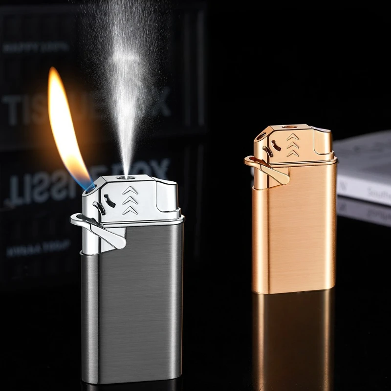 

Butane Gas Torch Lighter Trick Will Spray Water Inflateble Smoking Accessories Open High Flame Cigarette Lighter Ignition Tool