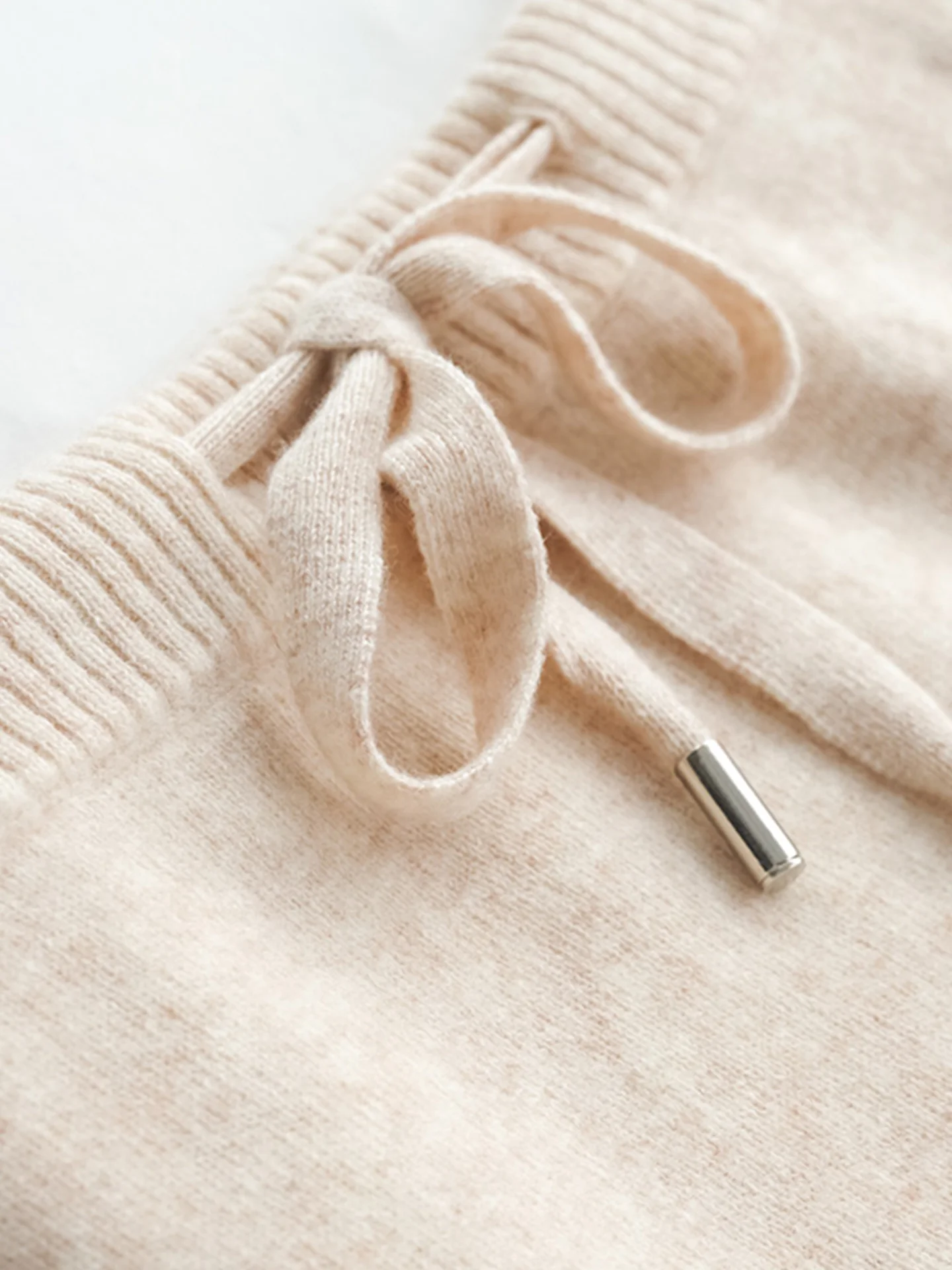 루즈 니트 와이드 레그 팬츠 부드러운 단색 캐주얼 스트레이트 레그 바지 피부 친화적 슬림핏 가을 패션