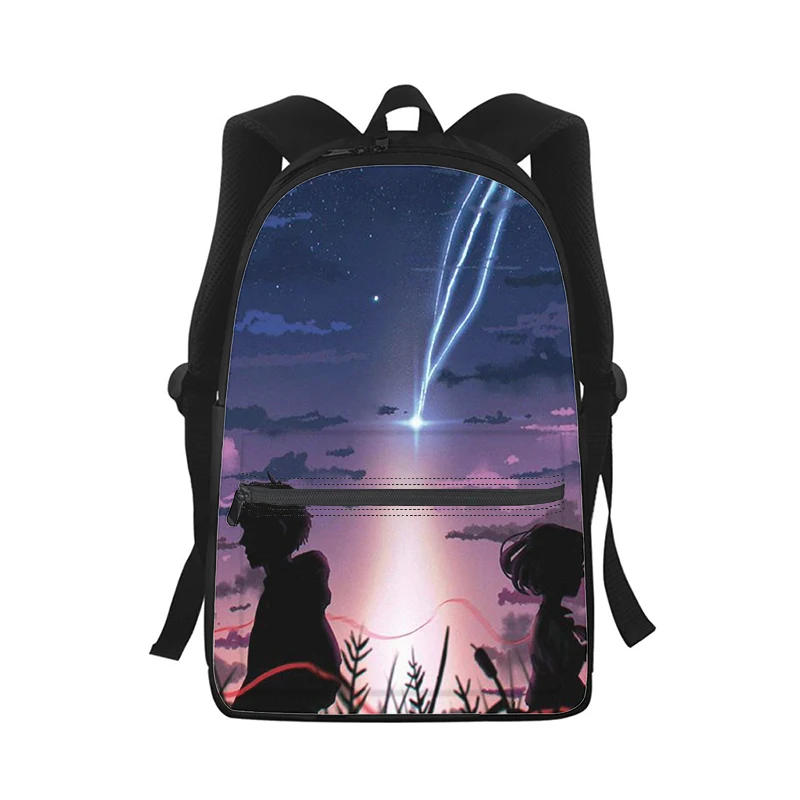 your name anime Men Women Backpack 3D Print Fashion Student School Bag Laptop Backpack Kids Travel Shoulder Bag