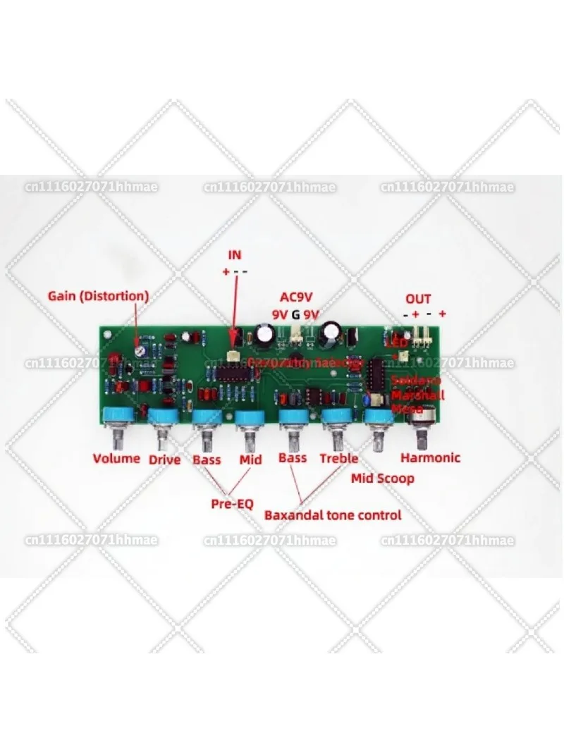 DIY Handmade Electric Guitar Amp Circuit Board  Preamp Tuning Board