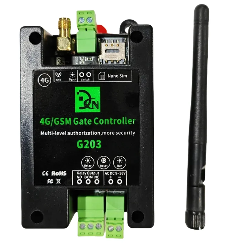 

GSM 2G/4G LTE Gate Opener G203 GSM Remote Control Single Relay Switch Garage Gate Opener RTU5024 Replace Remote Controller