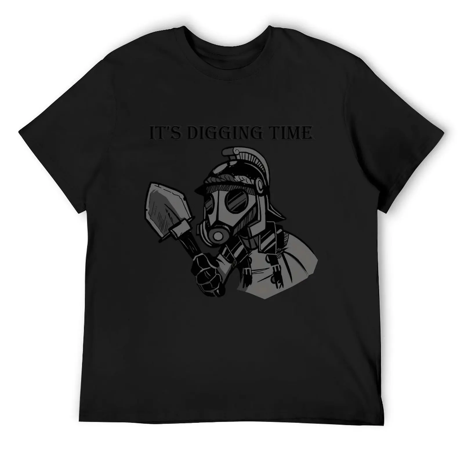 

death korps of krieg shovel digging time T-Shirt blanks vintage Men's cotton t-shirt