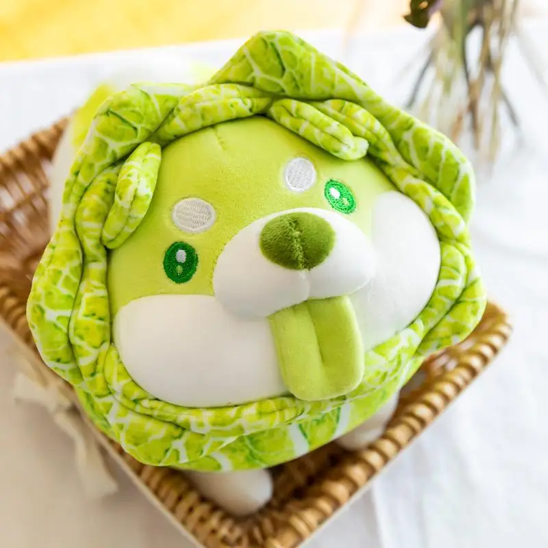 Figurine de Chien Légumes en Peluche pour Enfant, 20cm, Périphérique, Beurre, Mignon, Anime, Collection d'Action, Ornement de Bureau, Décoration, Jouets