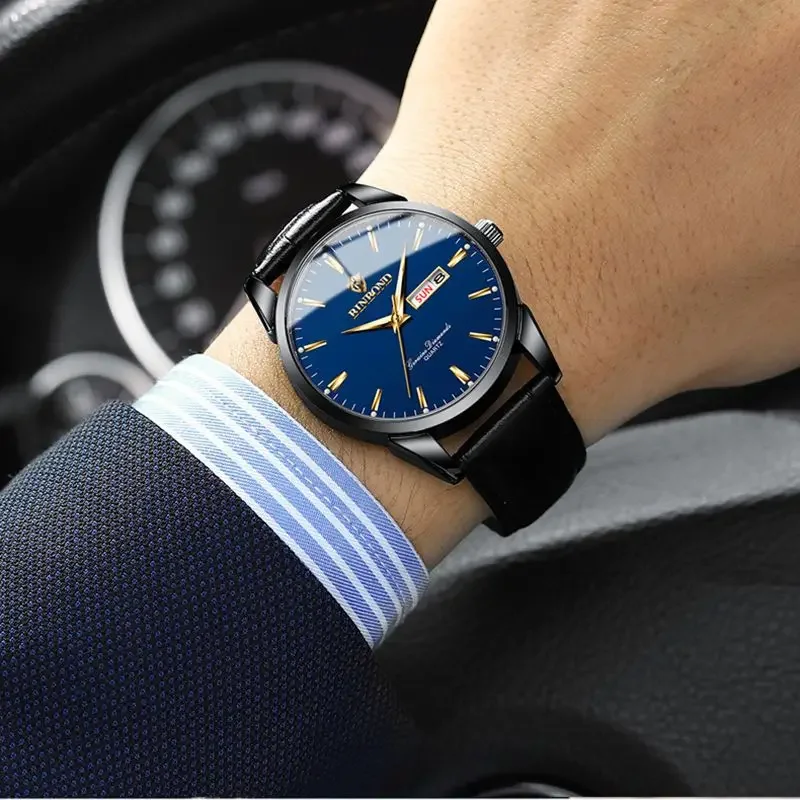 Man Watch Top Luxury Brand Couple Watch For Women Men Waterproof Clock Male Calendar Quartz Wrist Watches Leather Strap Ladies