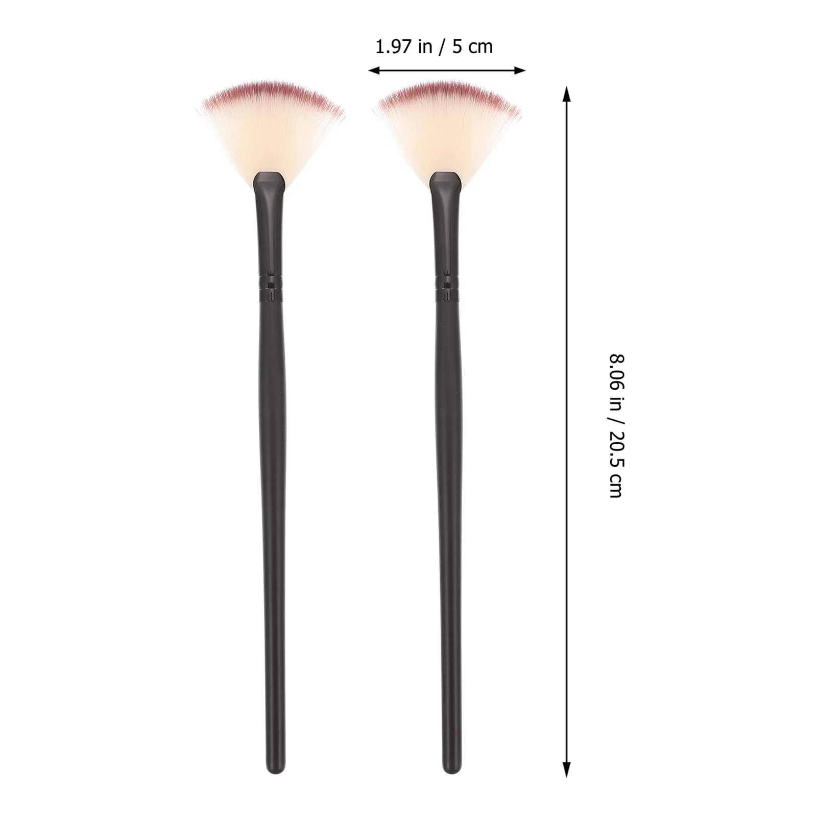

12pcs Premium Fan Shaped Facial Mask Applicator Brush For Skin Care Easy To Clean Reusable Beauty Salon Home Use