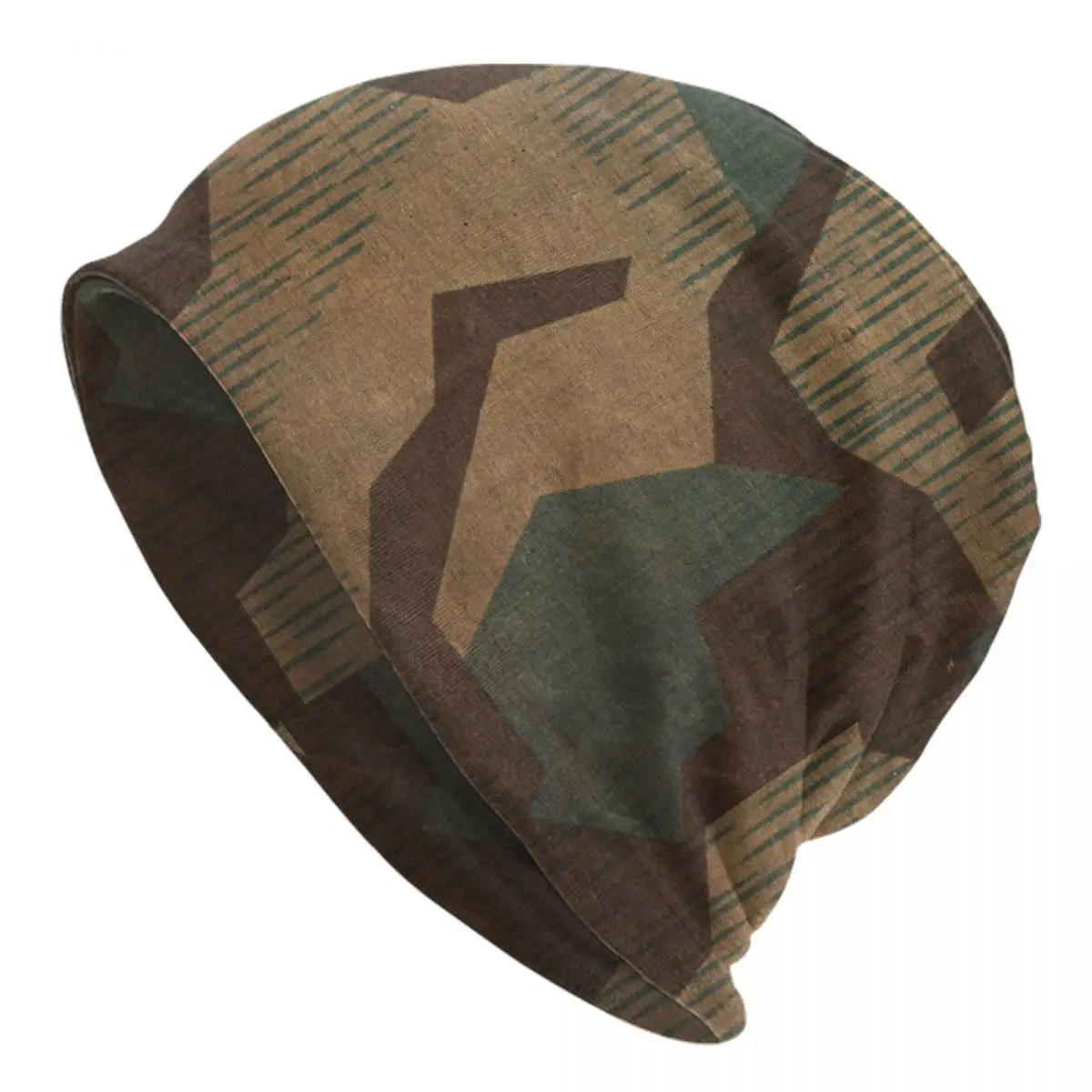 German Camouflage Skullies Beanies Caps Men Women Unisex Winter Warm Knit Hat Adult Military Army Tactical Camo Bonnet Hats