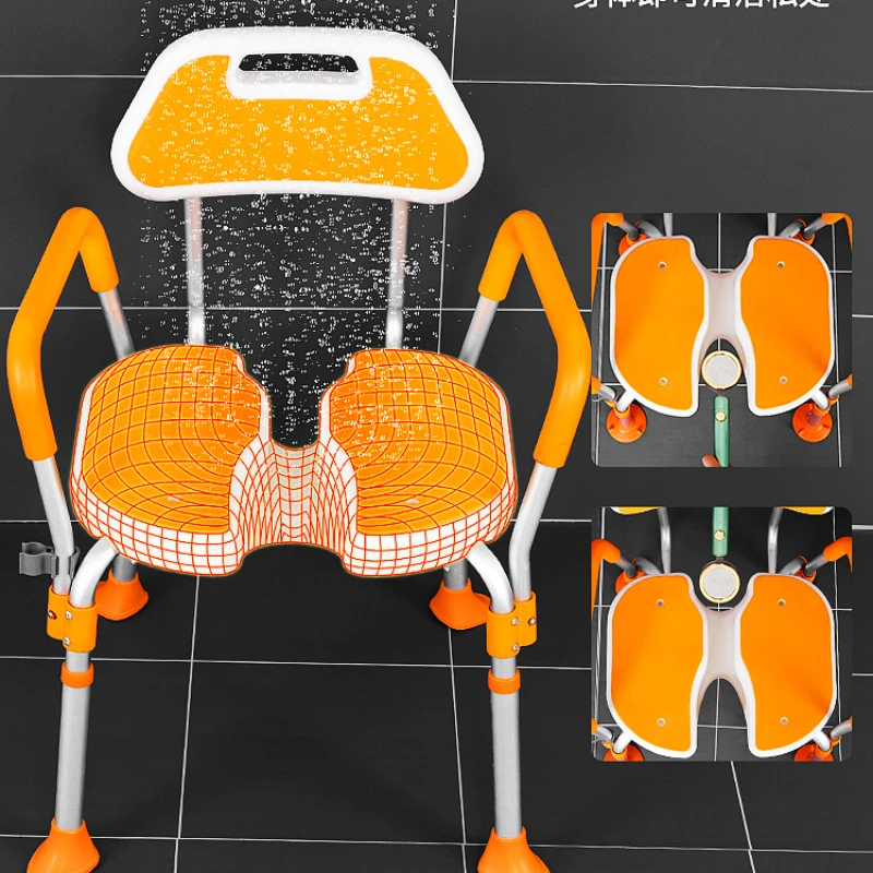 Assento de elevação portátil para idosos, alça exclusiva, assento confortável, banco de transferência de banheira
