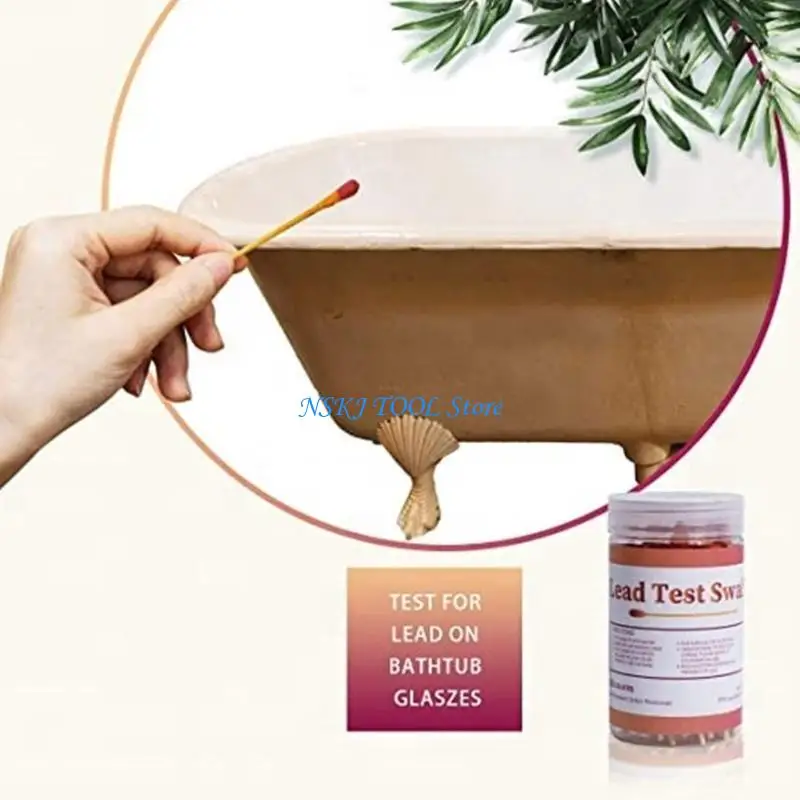 

L8RC 30Pcs Sensitive Test Swabs Rapid Home Testing Swabs 60 Second Result Test for Painted Metal