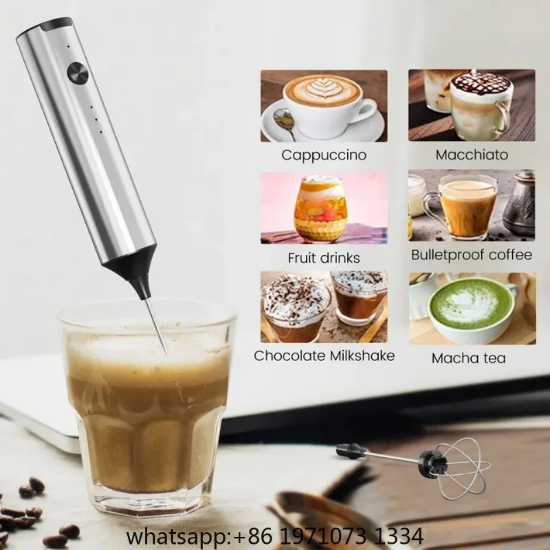 Wireless Electric Mini Milk Frother Coffee Whisk Portable Egg Beater Blender Kitchen Cooking Stirrer Cappuccino Coffee Maker