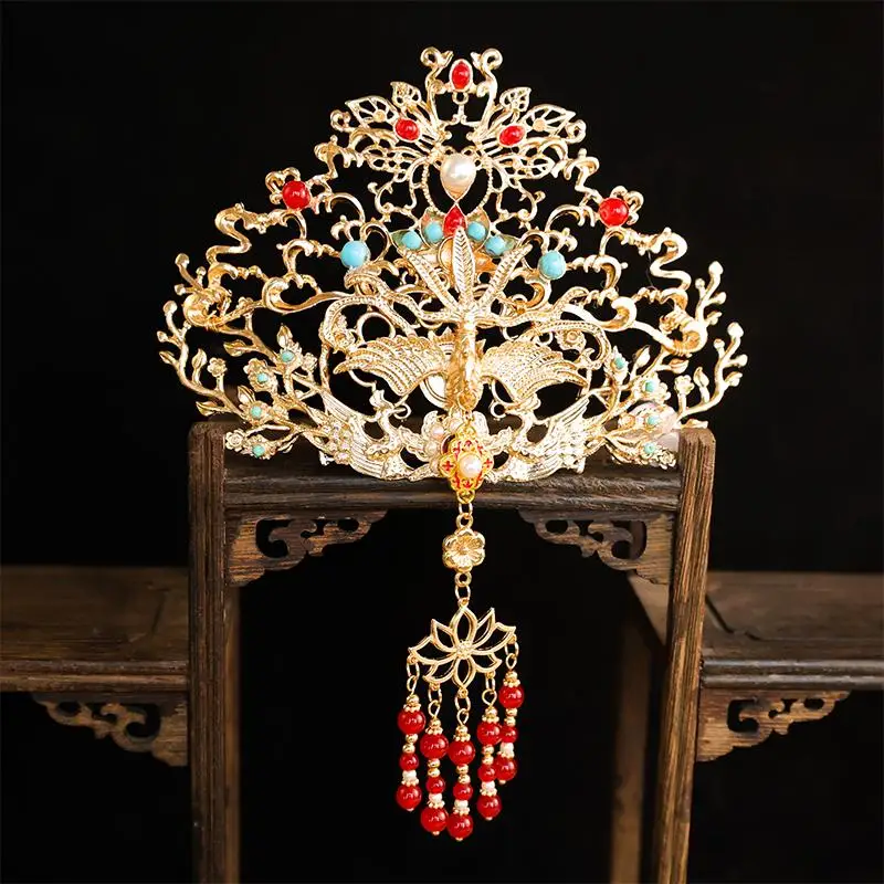 

Tang Dynas Ancient Sle Hair Accories Yang Zhi Hair Crown Hairpin Full Set Jewelry Headwear Accories for Women