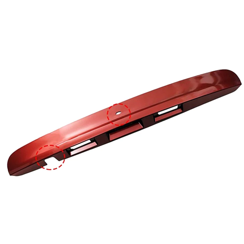 Car Red Rear Tailgate Boot Lid Handle Cover for Nissan Qashqai J10 2007-2014 (with I-Key&Camera Hole)Type 3