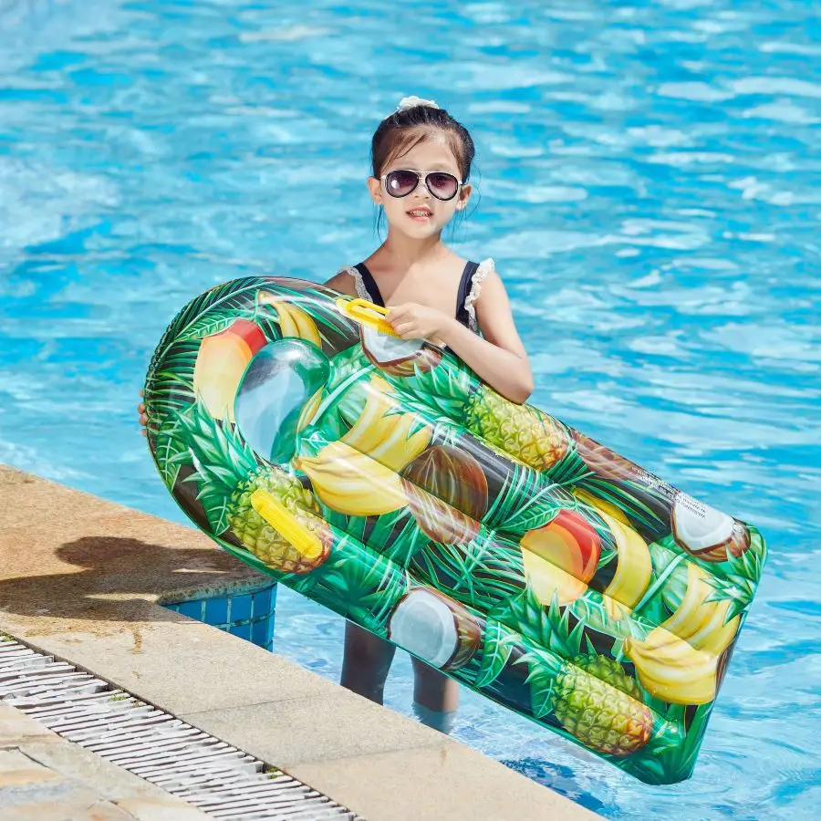 ROOXIN Water Hammock Children Swim Ring Tube Water Inflatable Bed For Kids Swimming Bed Floating Mat Pool Water Play Equipment