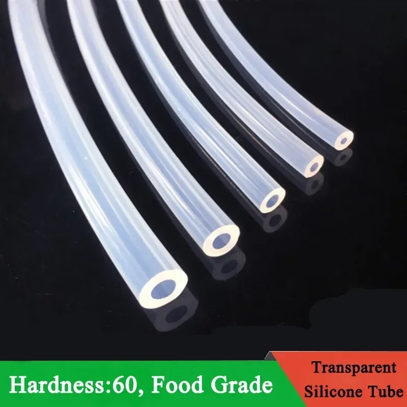 

1M/5M Transparent Flexible Silicone Tubing ID 0.5 1 2 2.5 3 4 5 6 7 8 mm Food Grade Tube Pipe Temperature Resistance Nontoxic